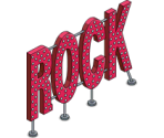 Rock Neon Sign