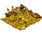 Burns Dragon's Pile of Treasure