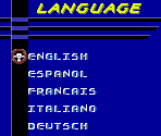 Language Select Screen (EU)