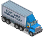 Human Sized Body Bags Truck