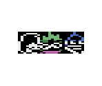 Susie, Ralsei and Lancer Dialog Sprites (Atari 2600-Style)