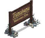 Transylvania Welcome Sign