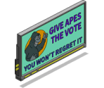 Give Apes the Vote Billboard