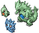 Larvitar, Pupitar & Tyranitar