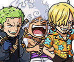 #4365 - Luffy & Zoro & Sanji - Unpredictable Future Island