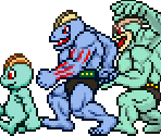 Machop, Machoke and Machamp (Construction: Action)