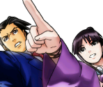 Phoenix Wright and Maya Fey