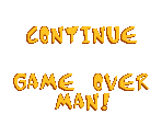 Continue & Game Over Screens