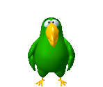 Bonzi buddy was a desktop assistant released in '99..This is Peedy the  parrot. He was significantly less annoying than that dumb paperclip, Clippy  (for the last time, NO I am NOT writing