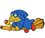 Magikoopa (Blue, Paper Mario-Style)