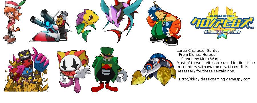 Klonoa Sprites