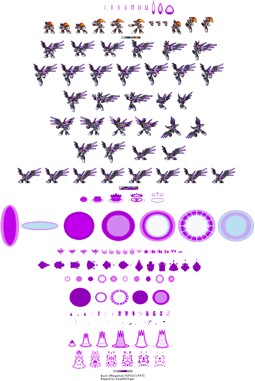 PlayStation - Mega Man 8 - Bass - The Spriters Resource