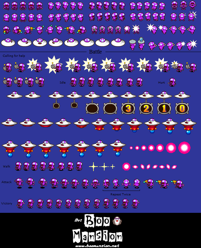 The Spriters Resource Full Sheet View Mario And Luigi Partners In Time Shroob 2024