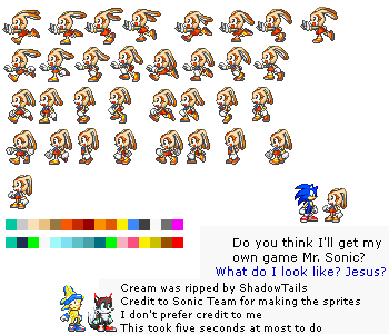 DS / DSi - Sonic Rush - Cream (Ending) - The Spriters Resource