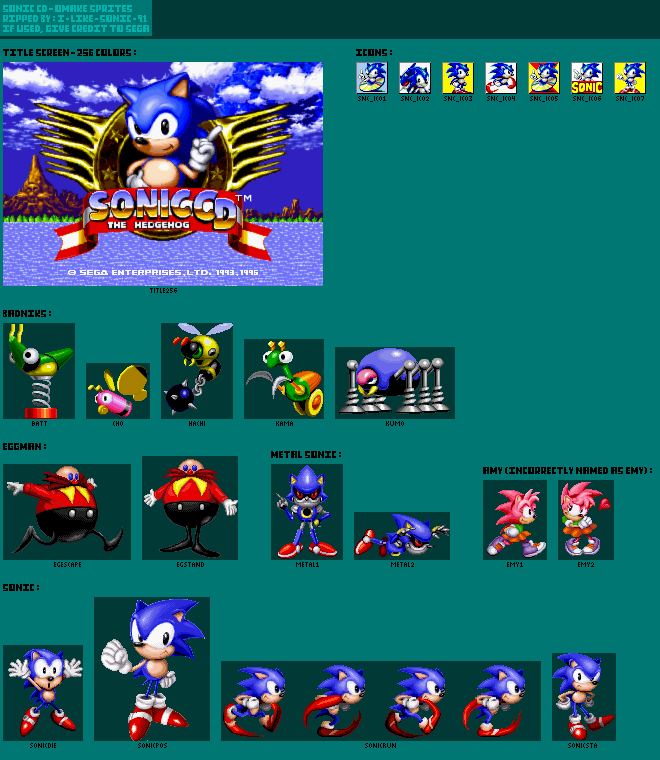 Sonic Cd Sprite Sheet