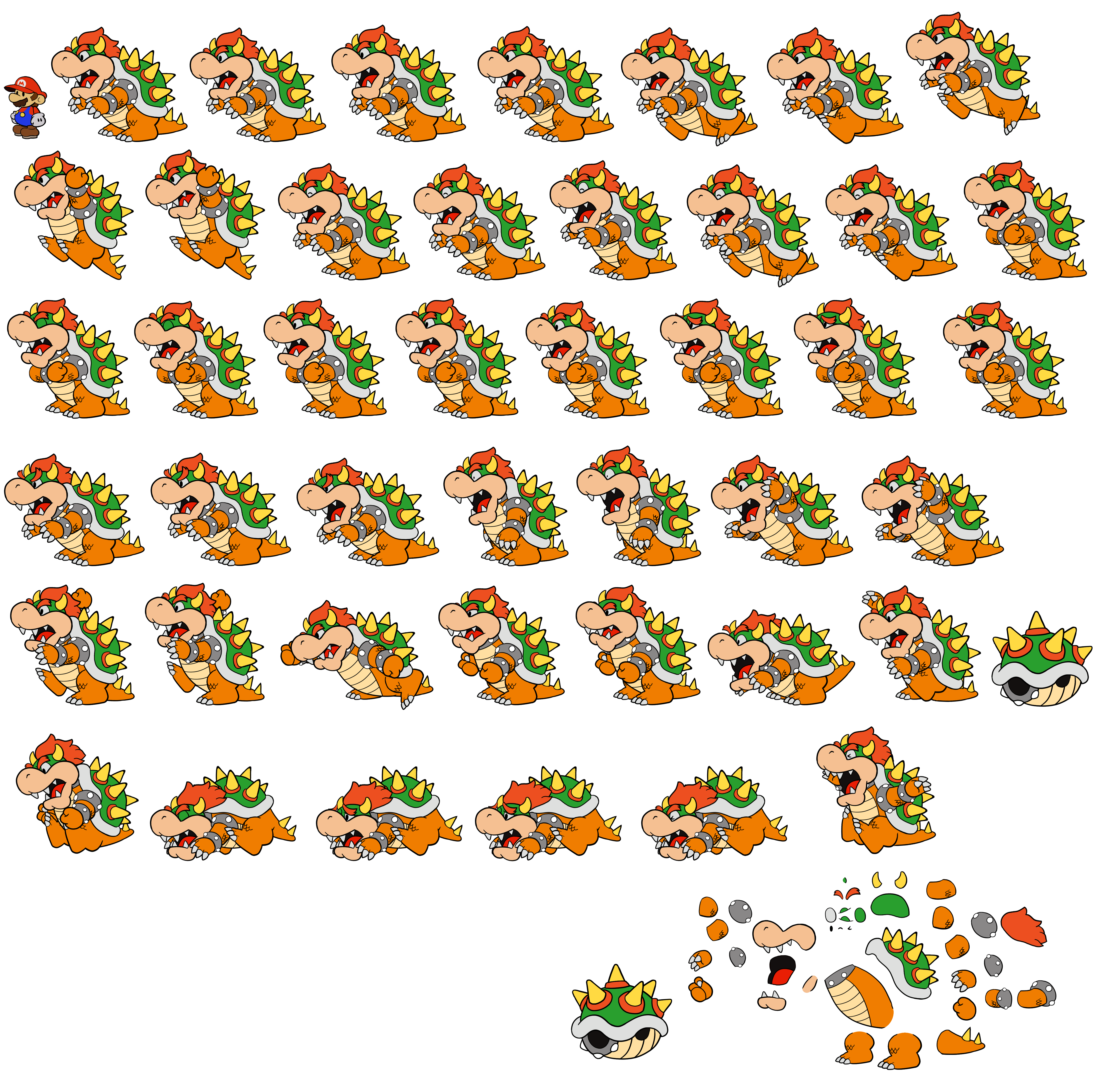 Paper Mario Customs - Bowser (Paper Mario: Color Splash-Style)