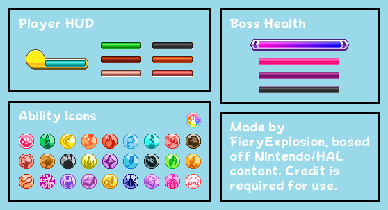 Custom / Edited - Kirby Customs - Kirby: Triple Deluxe HUD - The Spriters  Resource