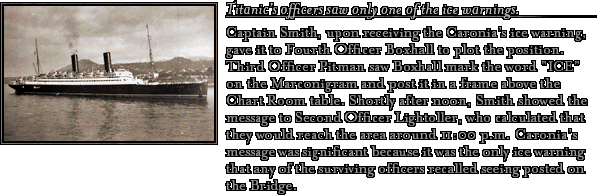 James Cameron's Titanic Explorer - Significance of Caronia Message