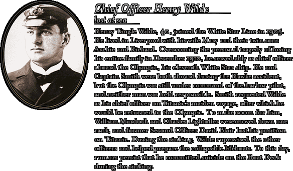 Bio: Chief Officer Wilde