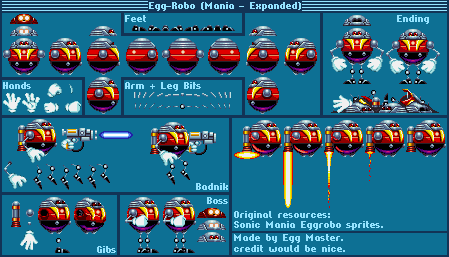 Sonic the Hedgehog Customs - Egg Robo (Mania, Expanded)