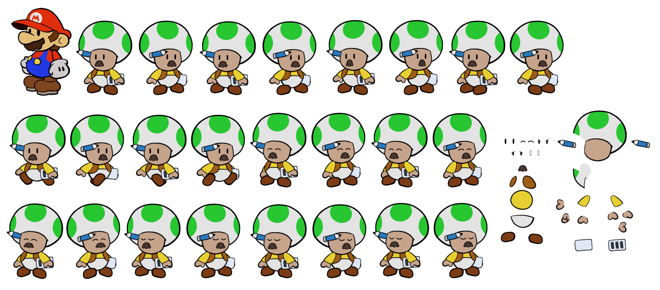 Custom Edited Paper Mario Customs Shop Toads Ttyd Paper Mario Style The Spriters Resource 7207