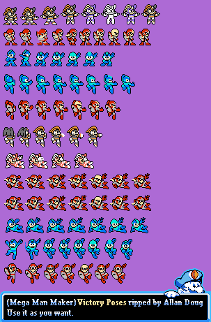 PC / Computer - Mega Man Maker - Victory Poses - The Spriters Resource