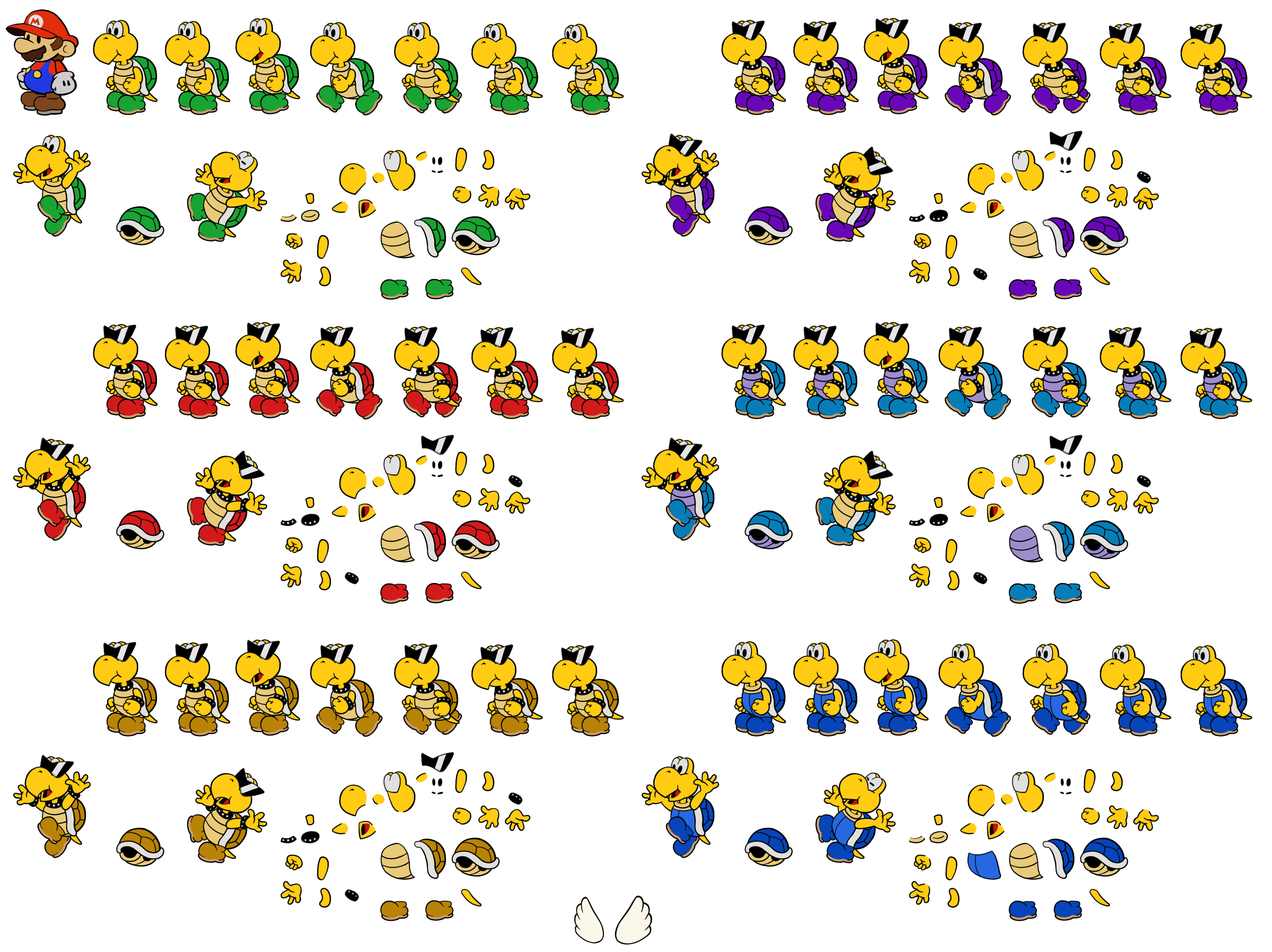 Download Mario Koopa Sprite Snes Png Mario Bros Koopa Sprites Clipart ...