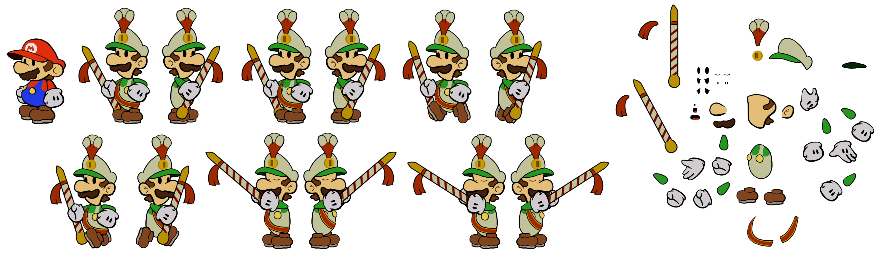 The Spriters Resource Full Sheet View Mario Customs M 3729