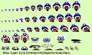 Amstrad CPC - Super Cycle - Bikes - The Spriters Resource