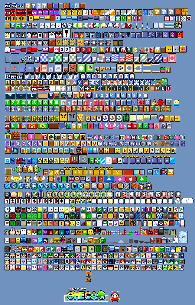 Custom / Edited - Mario Customs - Blocks - The Spriters Resource