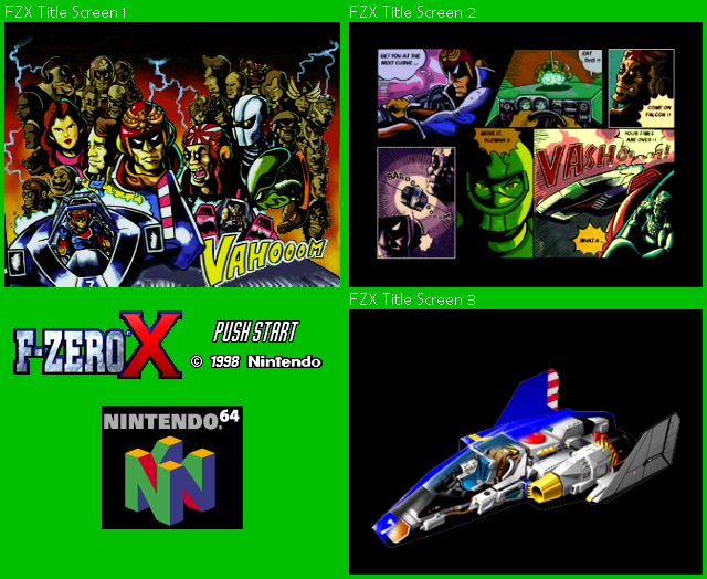 Nintendo 64 F Zero X Title Screen The Spriters Resource