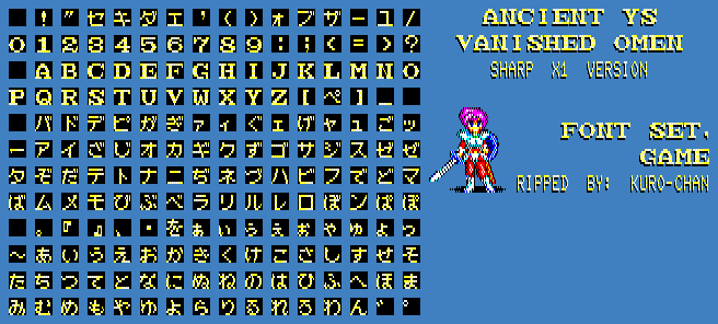 Font, In-Game