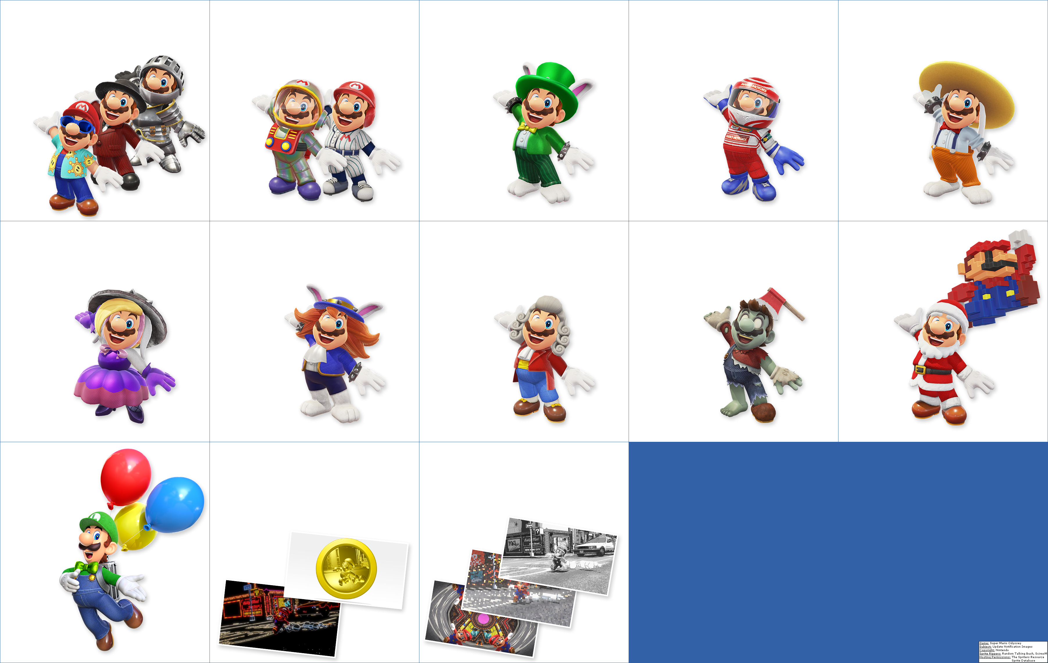 Super Mario Odyssey 8 Bit Sprites