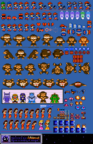 Donkey Kong Sprite Sheet