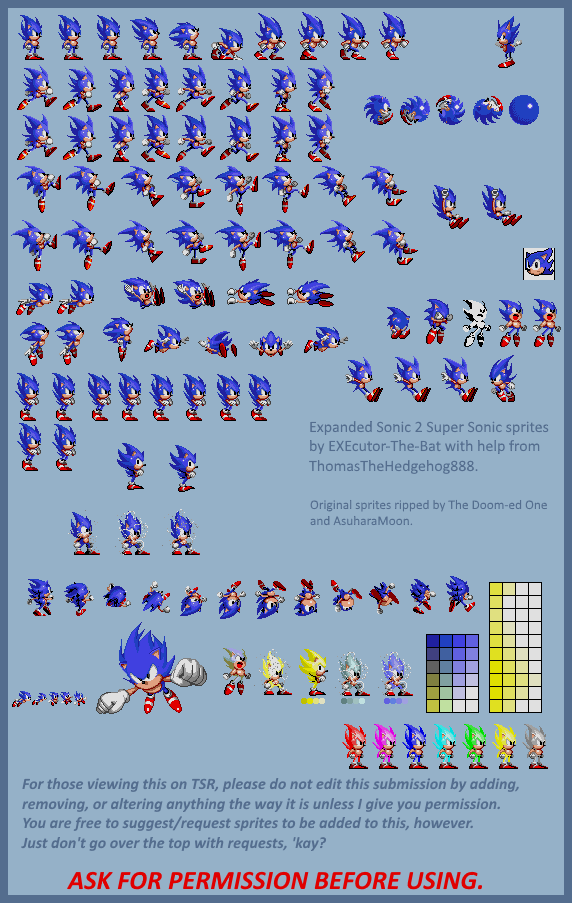 The Spriters Resource - Full Sheet View - Sonic the Hedgehog Customs ...
