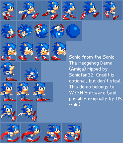Amiga / Amiga CD32 - Sonic The Hedgehog (Demo) - Sonic the Hedgehog ...