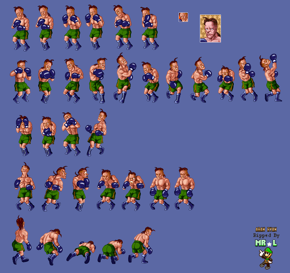 SNES - Super Punch-Out!! - Aran Ryan - The Spriters Resource