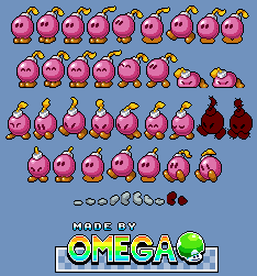 Custom / Edited - Paper Mario Customs - Bombette - The Spriters Resource