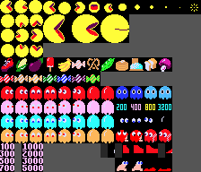 Pac Man Sprites No Background