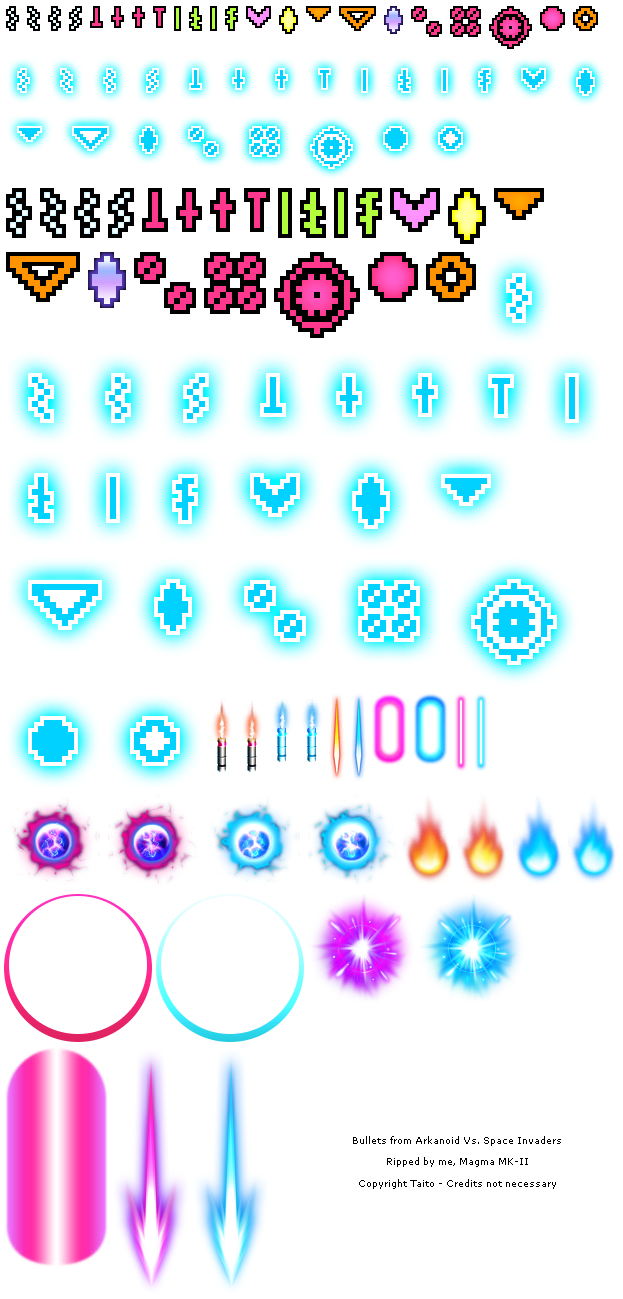 Space Invaders Sprite Sheet