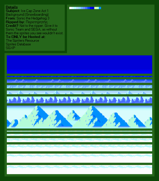 Genesis / 32X / SCD - Sonic the Hedgehog 3 - Ice Cap Zone (Snowboarding