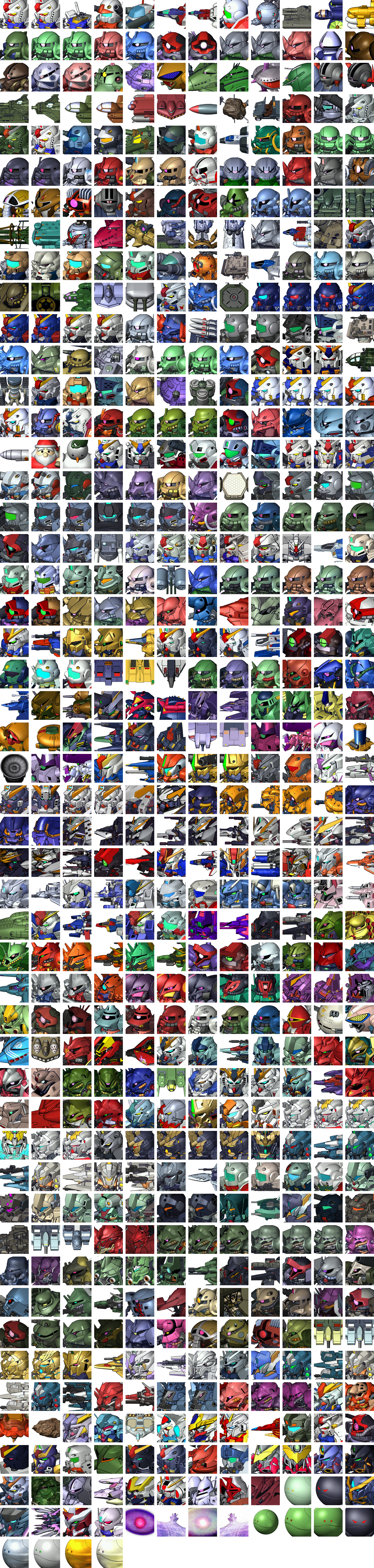 SD Gundam G Generation Genesis - Unit Icons