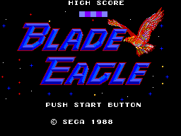 Blade Eagle 3-D - Title Screen