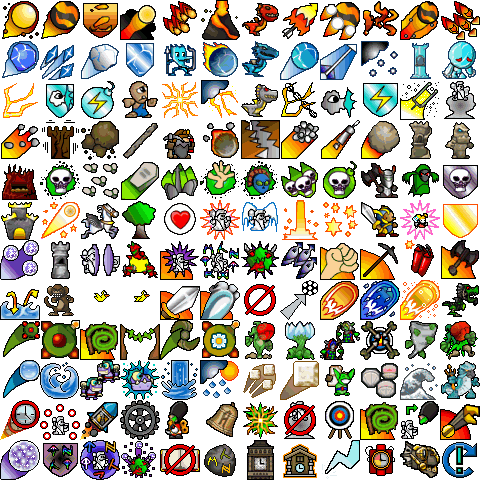 PC / Computer - Arcanists - Spell Icons - The Spriters Resource