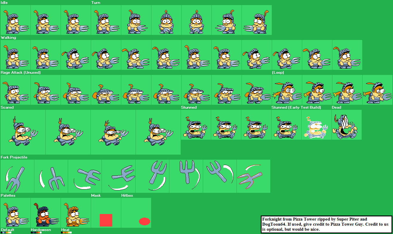 pizza tower peppino sprites