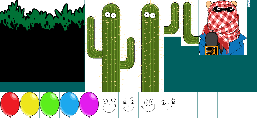 Balloon and Cactus Collision