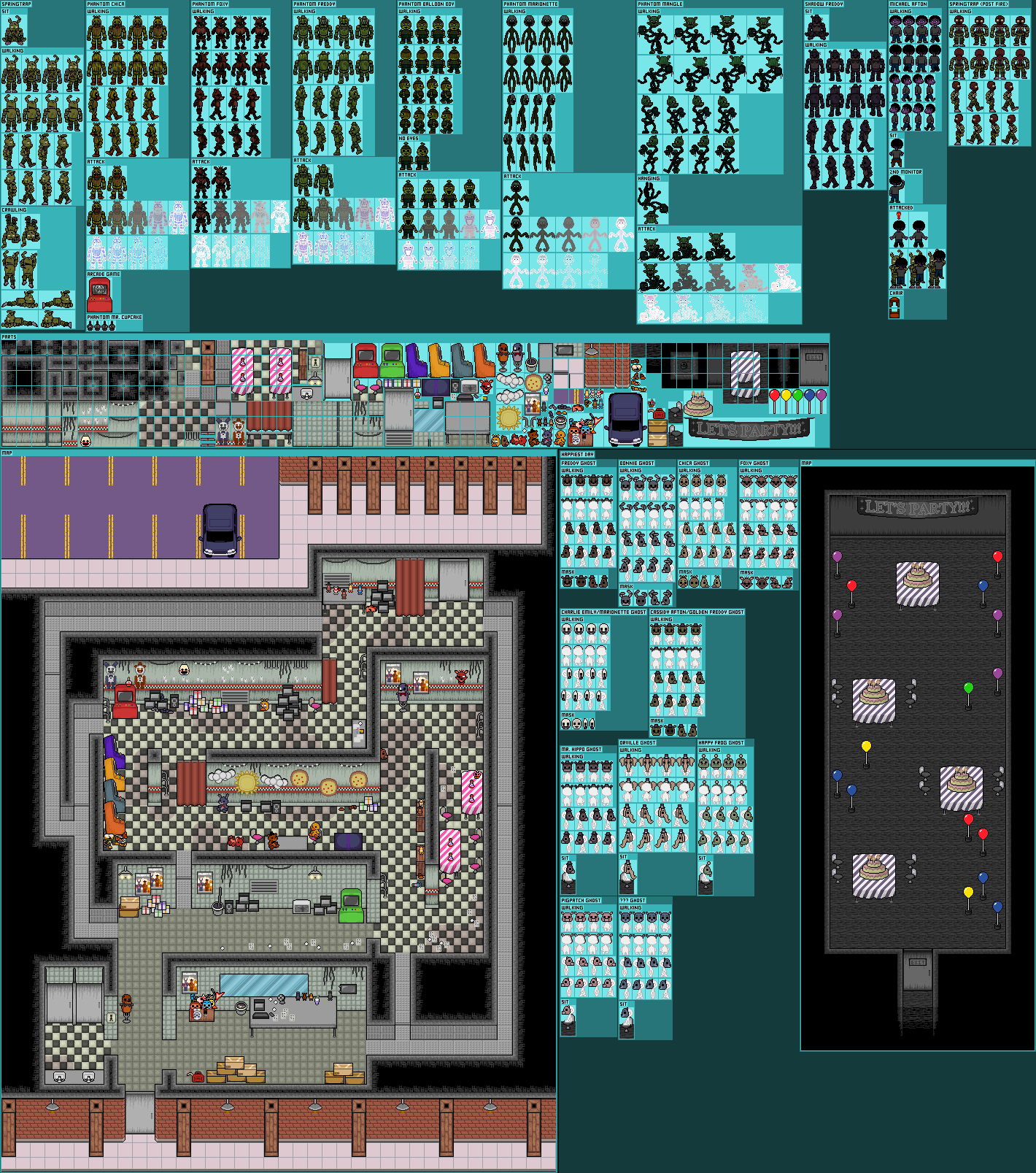 Custom / Edited - Five Nights at Freddy's Customs - FNaF 3 Map