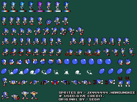 The Spriters Resource - Full Sheet View - Sonic the Hedgehog Customs ...