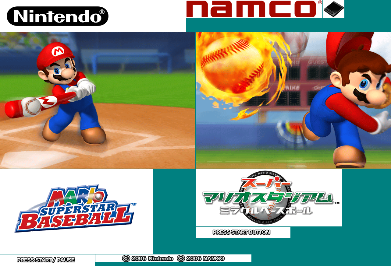 Mario Superstar Baseball - Title Screen