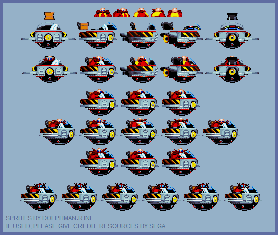Sonic the Hedgehog Customs - Eggmobile (Sonic 4, Mania-Style)